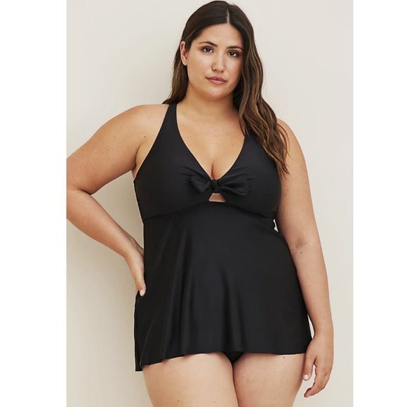 Torrid 4 Black Tankini Swim Top 4X 26 - Picture 5 of 10